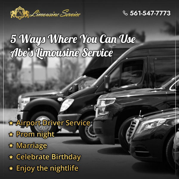 5 Ways Where You Can Use Abe’s Limousine Service