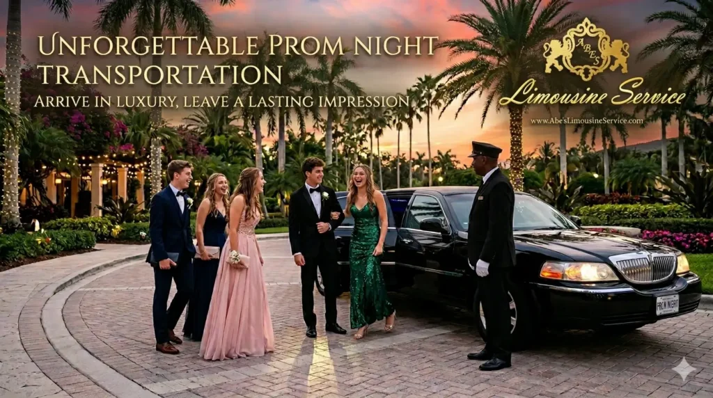 Prom Night Limo Service in Palm Beach Gardens: Safe Luxury Ride for High School Prom