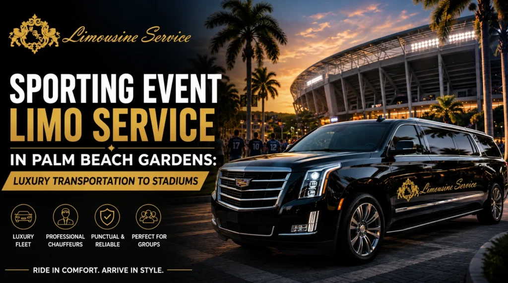 Sporting Event Limo Service in Palm Beach Gardens: Luxury Transportation to Stadiums