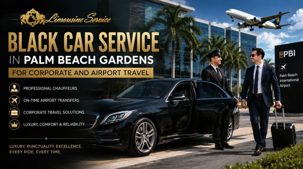 Black Car Service in Palm Beach Gardens for Corporate and Airport Travel