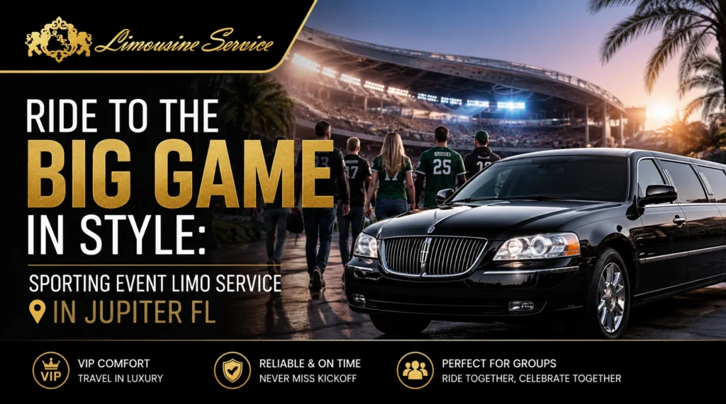 Ride to the Big Game in Style: Sporting Event Limo Service in Jupiter FL